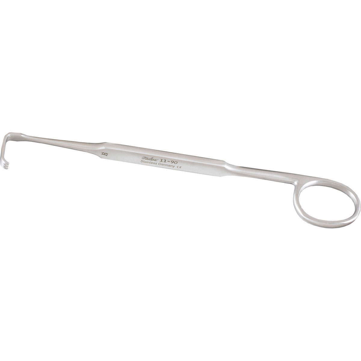 Meyerding Finger Retractor, 7" (17.8 Cm), Style A, Long Blunt Blade, 1/4" X 11/16" (6.0 Mm X 17.0 Mm)